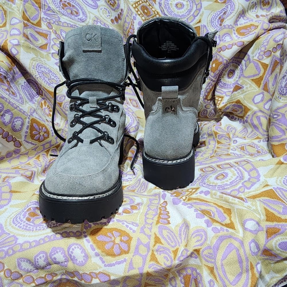 Calvin Klein Women's Motorcycle Boots - Picture 2 of 6